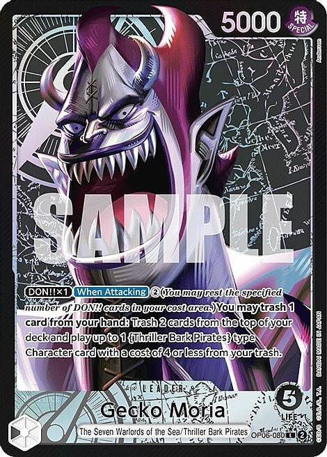 Gecko Moria Alternate Art OP06 Wings of the Captain ONE PIECE Japanese