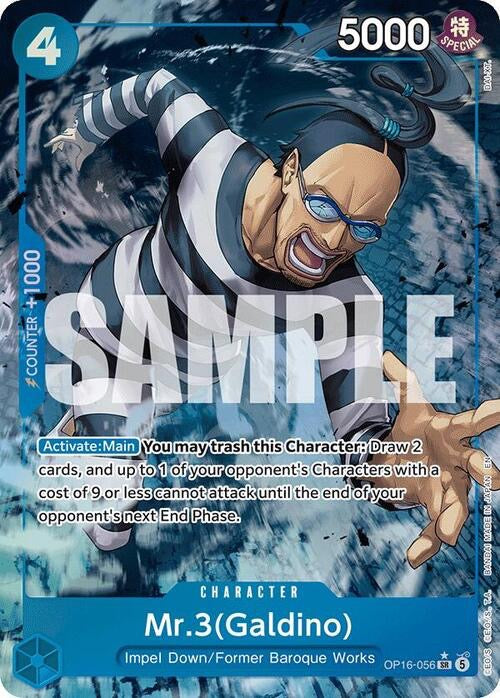 Mr. 3 Galdino Alternate Art OP16 The Time of Battle ONE PIECE Japanese