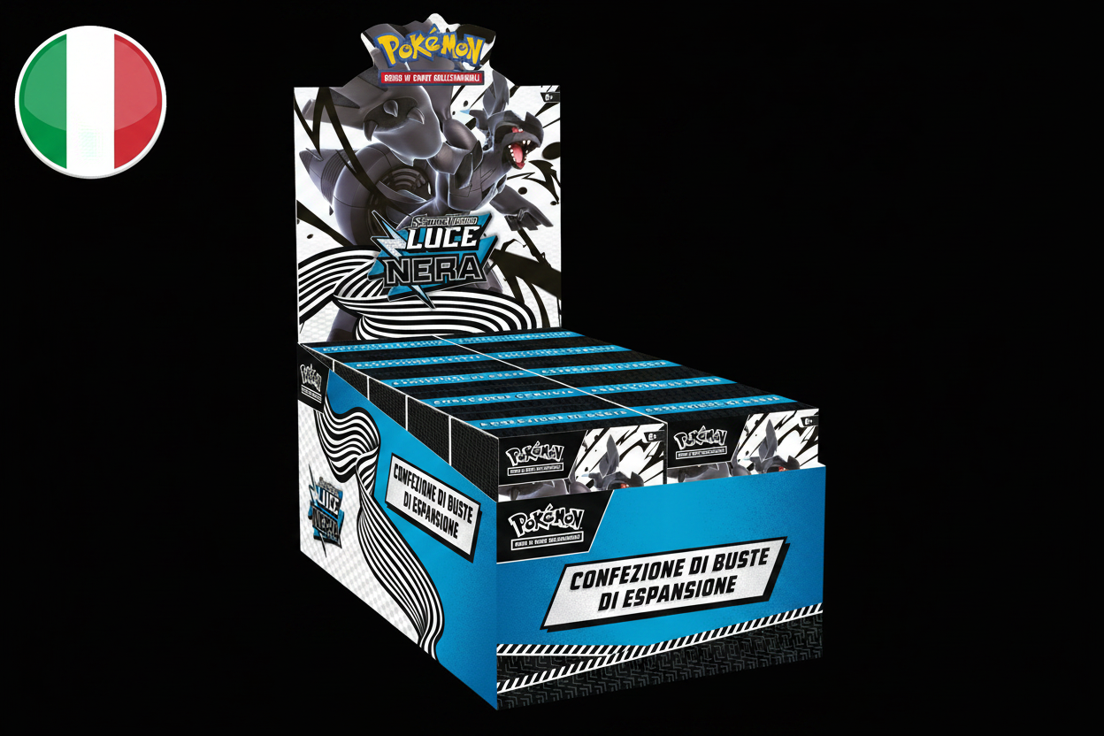 Pokémon Case Sigillato Luce Nera - Sfondo Nero