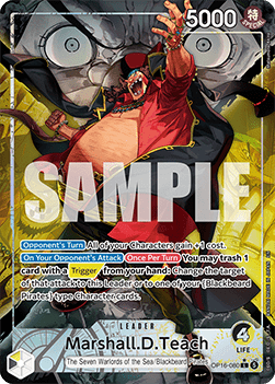 Marshall.D.Teach OP16-080 V.2 ENG – One Piece Card Game The Time of Battle
