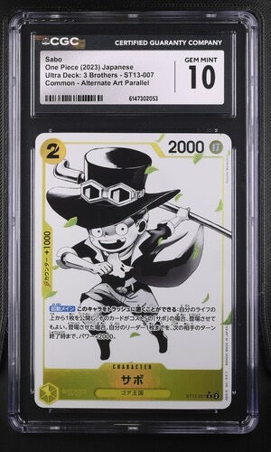 Sabo ST13-007 Alternate Art Parallel CGC GEM MINT 10