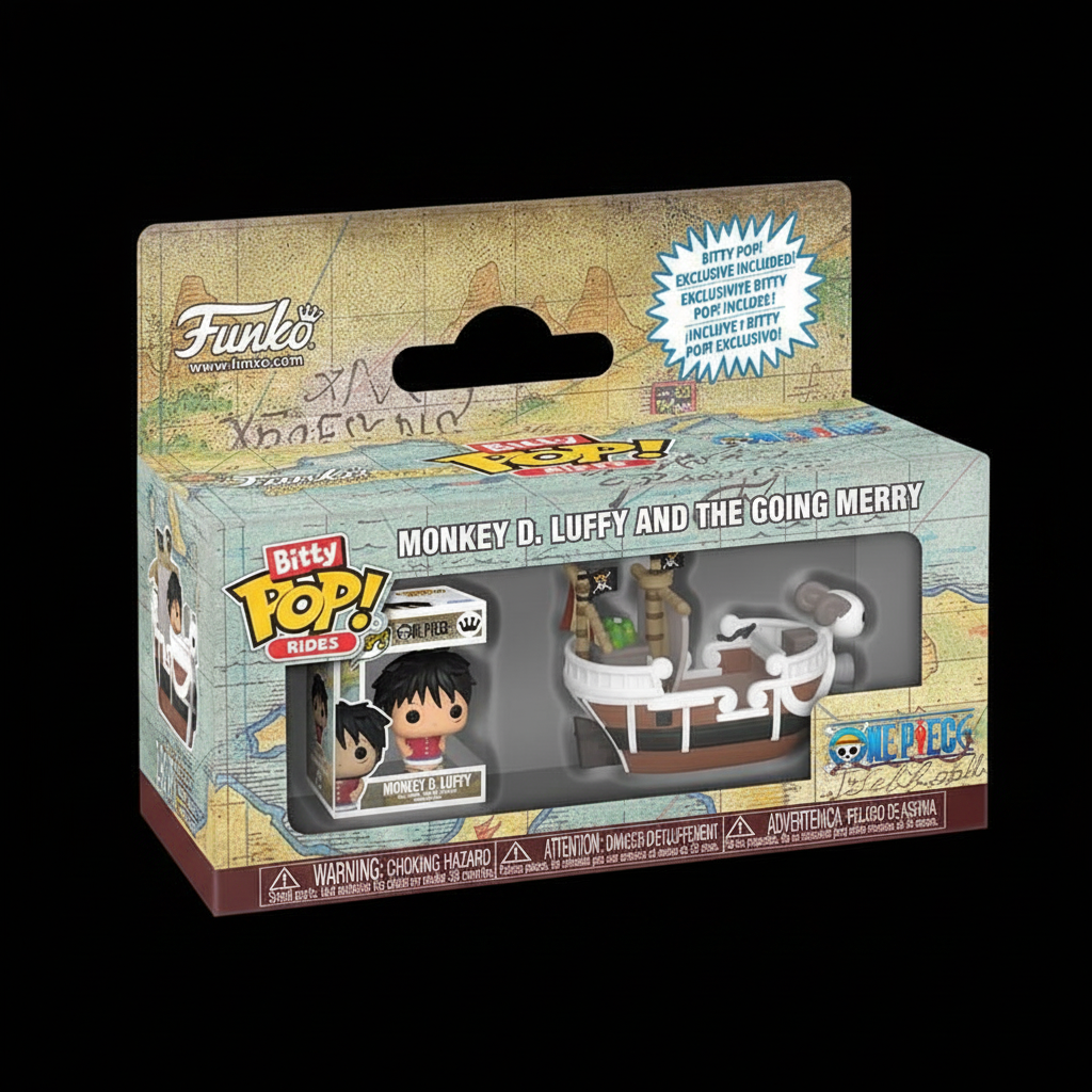 ONE PIECE Bitty Pop! Rides – confezione sfondo nero