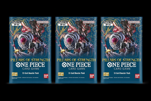 3x ONE PIECE OP-03 Pillars of Strength Booster Pack English Promo