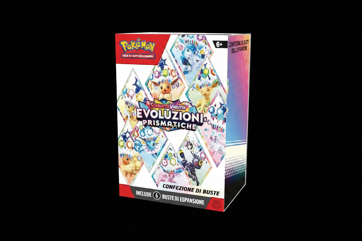 Pokémon Bundle Evoluzioni Prismatiche - Sfondo Nero